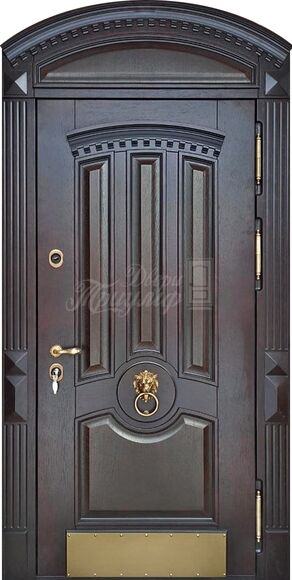 Металлическая арочная дверь Массив №255